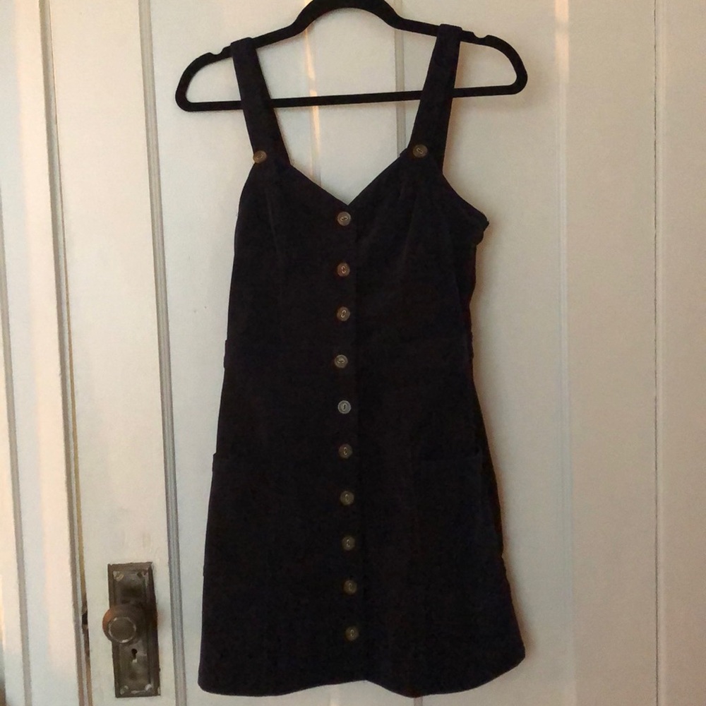 Navy Corduroy Dress